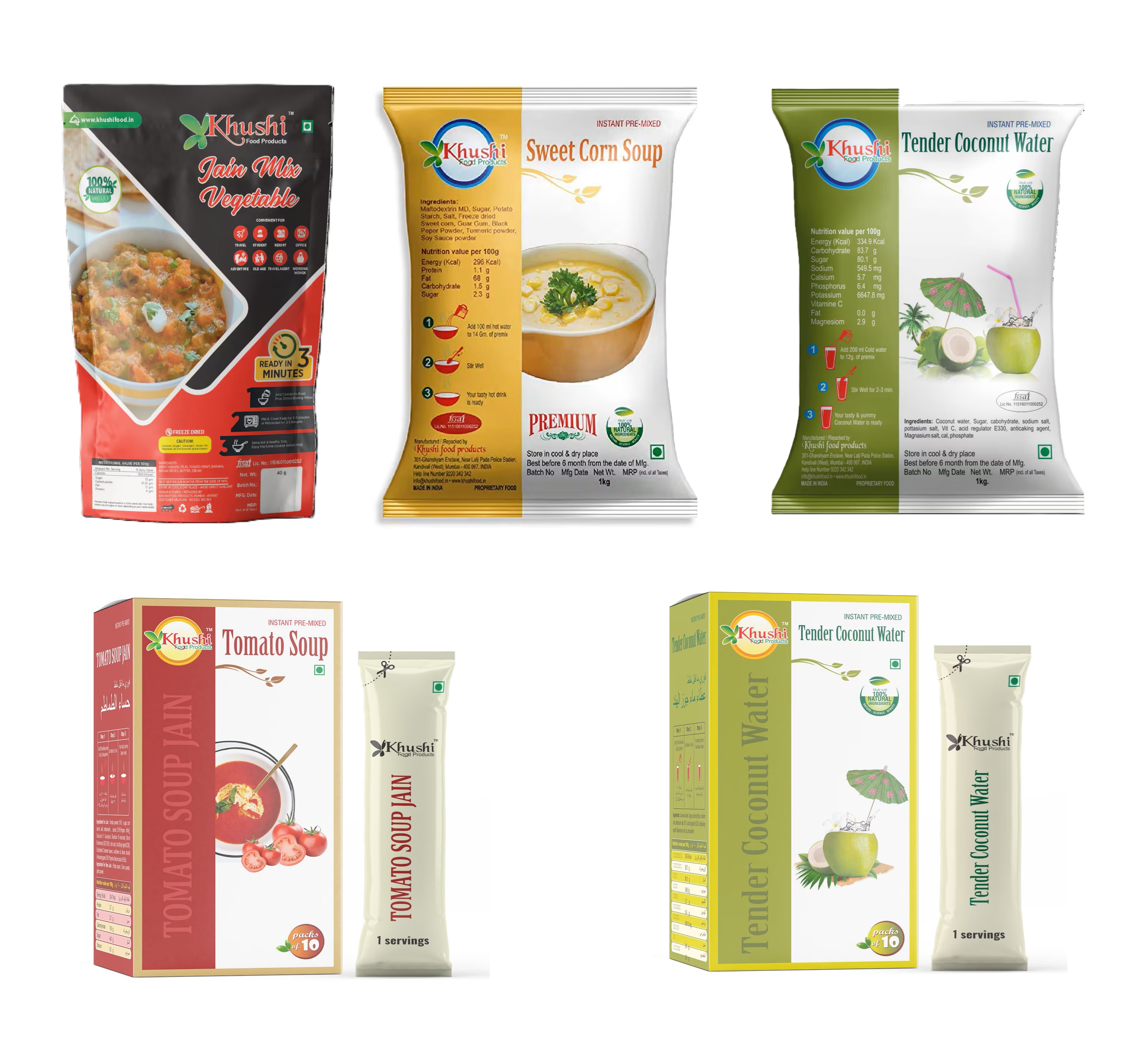 Instant Dehydrated Food